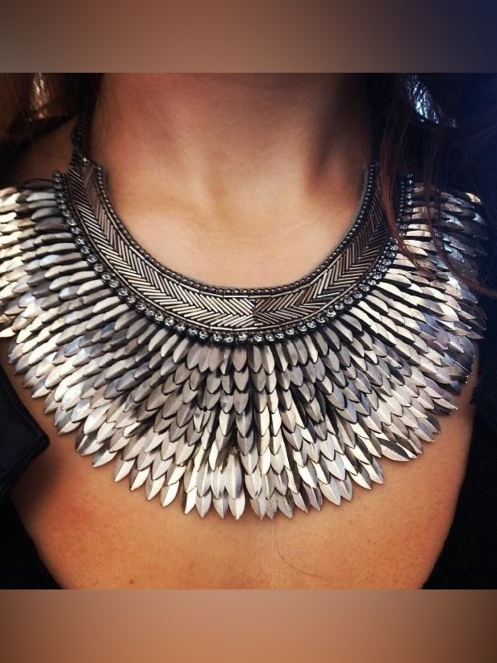 Stella & Dot Pegasus Bib Necklace